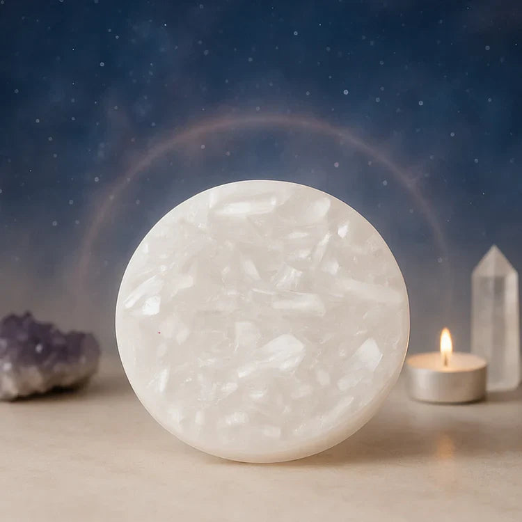 Raw Moroccan Selenite Plate