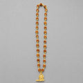 Modern gold Plated Rudraksha Mala With Shiv Ling Pendant