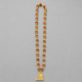 Gold Plated Rudraksha Mala With Shiv Ling Pendant