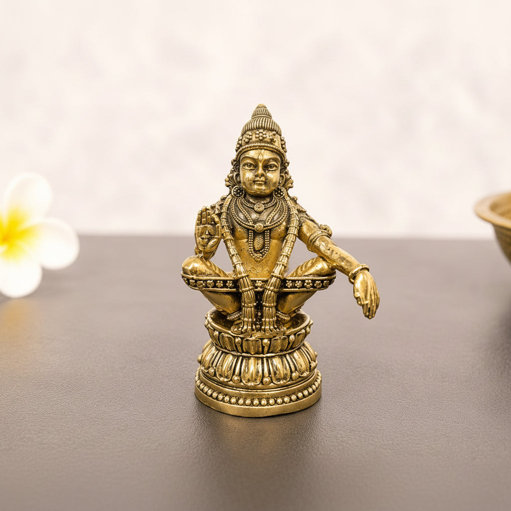 Lord Ayyapa Swami Brass Idol