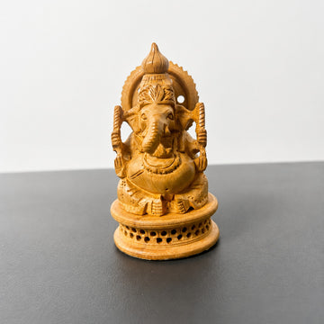 Wood Lord Ganesha Idol