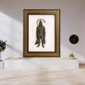 Pyrite Hanuman Ji on Selenite Frame