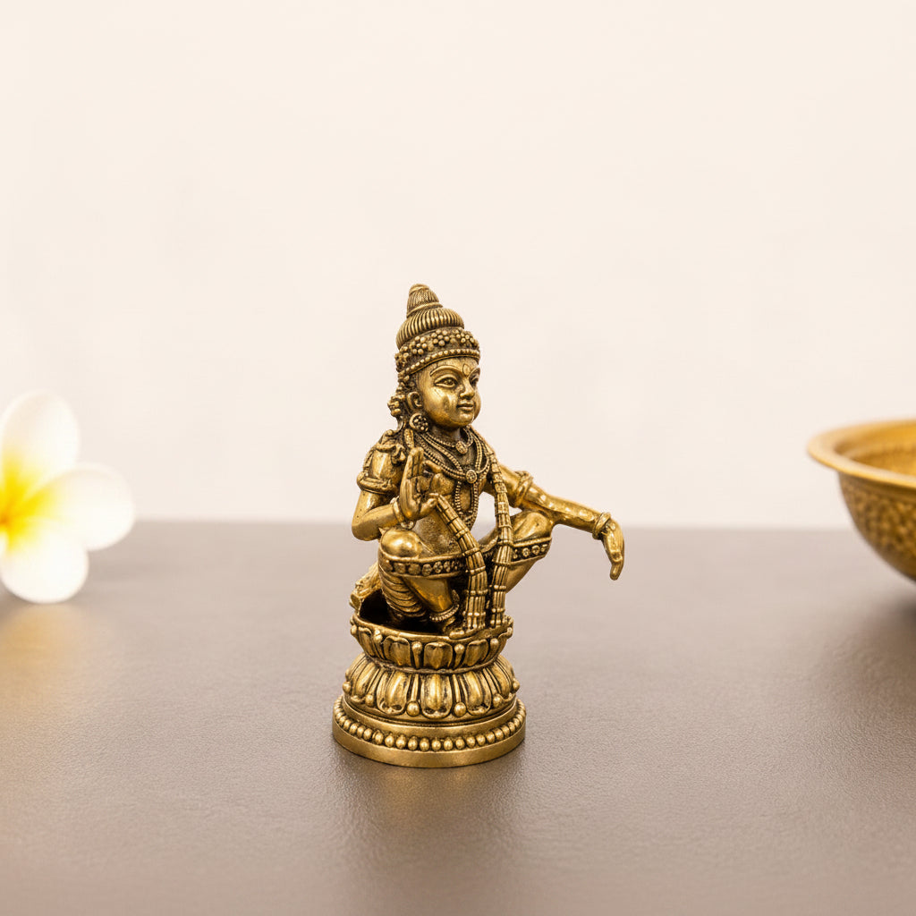 Lord Ayyapa Swami Brass Idol