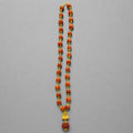 Modern Gold Plated Rudraksha Mala With Shiv Ji Trishool Damroo