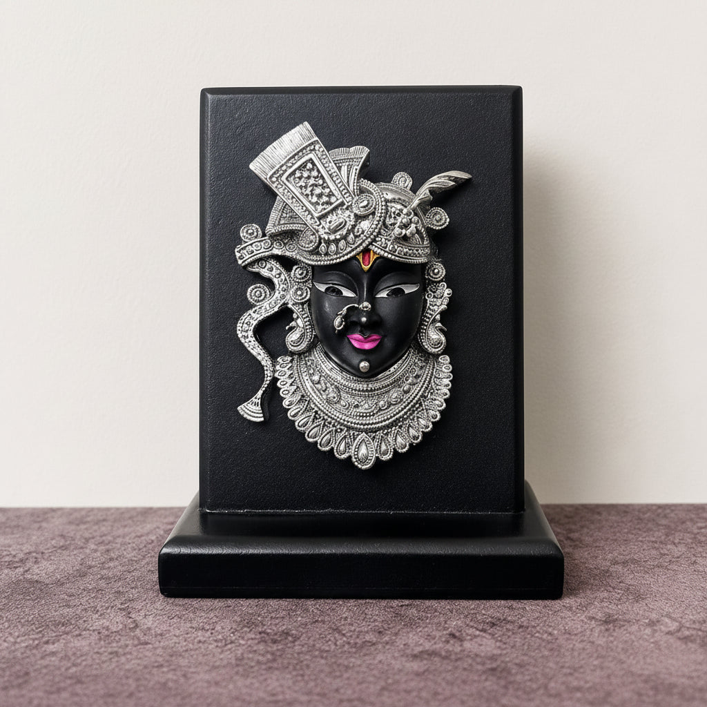 Silver Plated Shrinathji Idol